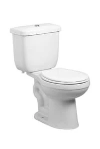 Best deal 😍 PROFLO® Jerritt Series 1.6 gpf Round Front Two Piece Toilet in White with 12 in. Rough-In 🧨