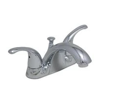 New ✔️ PROFLO® Alvord Two Handle Centerset Bathroom Sink Faucet with Brass Pop-Up Drain Assembly in Polished Chrome ⌛