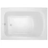Best deal ✨ PROFLO® Plus A Series 59-3/4 x 32 in. Soaker Alcove Bathtub with Left Drain in Biscuit 🧨