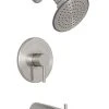 Best Pirce 🔥 PROFLO® Orrs Single Handle Tub & Shower Faucet Trim Includes Single Function Showerhead and Slip-fit Spout with Diverter in Brushed Nickel ⭐