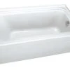 Cheap 👏 PROFLO® Plus Series 72 x 36 in. Soaker Alcove Bathtub with Left Drain and Integral Skirt in White 👏