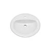 Buy ⭐ PROFLO® Rockaway 17 x 20-1/2 in. Oval Vitreous China Drop- in Bathroom Sink, Single Hole in White 👏