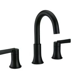 New ✔️ PROFLO® ORRS Two Handle Widespread Bathroom Sink Faucet with Brass Pop-Up Drain Assembly in Matte Black ✔️