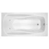 Discount 👏 PROFLO® Lansford 72 x 36 in. Whirlpool Drop-In Bathtub with End Drain in Biscuit 🤩