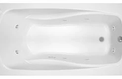 Coupon ⭐ PROFLO® Lansford 72 x 36 in. Whirlpool Drop-In Bathtub with End Drain in White ✨