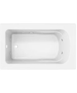 Budget 🔥 PROFLO® Lansford 60 x 36 in. Whirlpool Drop-In Bathtub with Reversible Drain in White 🛒