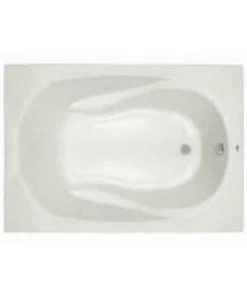 Promo ⭐ PROFLO® Lansford 72 x 36 in. Soaker Drop-In Bathtub with End Drain in White 🌟
