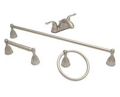 Budget ⌛ PROFLO® Two Handle Centerset Bathroom Sink Faucet in Brushed Nickel 🔔