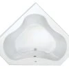 Cheapest 🔔 PROFLO® Plus A Series 60 x 60 in. Soaker Corner Bathtub Center Drain with Integral Skirt in White 🧨