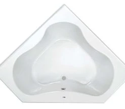 Cheapest 🔔 PROFLO® Plus A Series 60 x 60 in. Soaker Corner Bathtub Center Drain with Integral Skirt in White 🧨