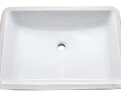 Best reviews of 🎁 PROFLO® Norris 22-13/16 x 16-1/8 in. Rectangular Vitreous China Undermount Bathroom Sink in White ✨