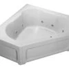 Buy 🔔 PROFLO® Grass Valley 60 x 60 in. Soaker Corner Bathtub in Biscuit ⌛
