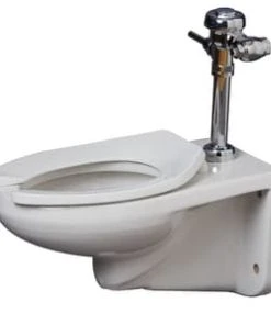 Discount ✔️ PROFLO® Elongated Siphon Jet Wall Mount Flush Vale Toilet Bowl in White ❤️