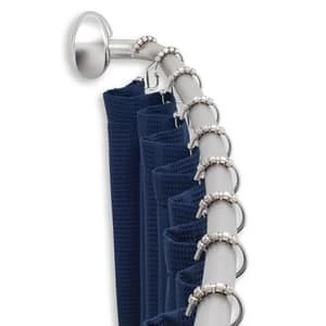 Best Sale ⌛ PROFLO® 6 ft. Curved Shower Rod in Brushed Nickel 👍 - Image 2