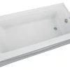 Cheapest 🛒 PROFLO® Hillsboro 59-3/4 x 30-1/4 in. Soaker Alcove Bathtub with Left Drain in White ⭐