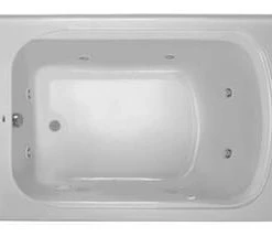Budget ❤️ PROFLO® Plus A Series 60 x 42 in. Whirlpool Alcove Bathtub Right Drain in Biscuit 🤩