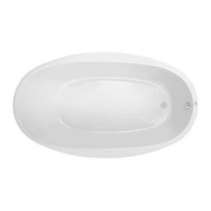 New 😉 PROFLO® Lansford 70 x 40 in. Soaker Drop-In Bathtub with End Drain in White ✨