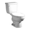 Promo ✔️ PROFLO® Jerritt Series 1.28 gpf Round Two Piece Complete Toilet in White (Seat, Wax Ring & Closet Bolts Included) ⌛