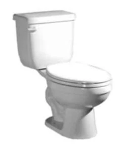 Promo ✔️ PROFLO® Jerritt Series 1.28 gpf Round Two Piece Complete Toilet in White (Seat, Wax Ring & Closet Bolts Included) ⌛