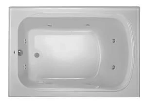 Cheap 🌟 PROFLO® Plus A Series 60 x 42 in. Whirlpool Alcove Bathtub Right Drain in Biscuit 💯