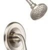 Buy ⌛ PROFLO® Alvord 1.75 gpm Shower Faucet Trim Only with Single Lever Handle in Brushed Nickel for PF3001 Tub and Shower Valve 🧨