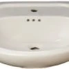 Best deal ✔️ PROFLO® Lisbon Valley 24 x 20 in. Oval Vitreous China Pedestal Bathroom Sink, Single Hole in White 🔥