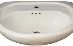Best deal ✔️ PROFLO® Lisbon Valley 24 x 20 in. Oval Vitreous China Pedestal Bathroom Sink, Single Hole in White 🔥