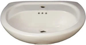 Best deal ✔️ PROFLO® Lisbon Valley 24 x 20 in. Oval Vitreous China Pedestal Bathroom Sink, Single Hole in White 🔥