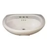 Top 10 ✔️ PROFLO® Lisbon Valley 20 x 18 in. Oval Vitreous China Pedestal Bathroom Sink, 8 in. Centerset in White 🎁