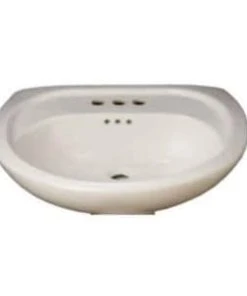 Top 10 ✔️ PROFLO® Lisbon Valley 20 x 18 in. Oval Vitreous China Pedestal Bathroom Sink, 8 in. Centerset in White 🎁