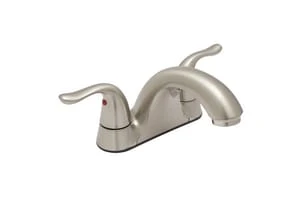 Outlet ✔️ PROFLO® Two Handle Centerset Bathroom Sink Faucet in Brushed Nickel ⌛