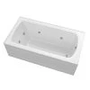 Hot Sale 🧨 PROFLO® Plus A Series 59-3/4 x 32 in. Whirlpool Alcove Bathtub Right Drain in White ⭐