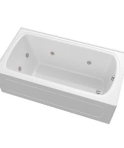 Hot Sale 🧨 PROFLO® Plus A Series 59-3/4 x 32 in. Whirlpool Alcove Bathtub Right Drain in White ⭐
