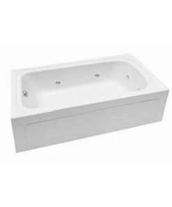 Cheapest ✨ PROFLO® Plus Series 72 x 36 in. Whirlpool Alcove Bathtub Right Drain in Biscuit 🤩