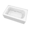 Hot Sale ❤️ PROFLO® Hillsboro 60 x 36 in. Whirlpool Alcove Bathtub with Left Drain in White ⌛