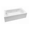 Coupon ❤️ PROFLO® Plus A Series 72 x 42 in. Whirlpool Alcove Bathtub Right Drain in Biscuit 🧨