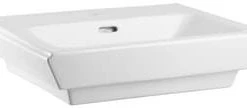 New 🧨 PROFLO® Kenai 23 x 18-1/2 in. Rectangular Fireclay Pedestal Bathroom Sink, Single Hole in White ❤️