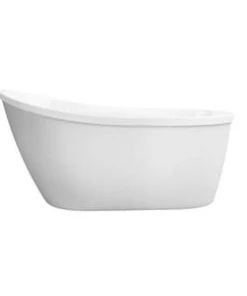 Discount 💯 PROFLO® Bingham 59 x 32 in. Freestanding Bathtub with End Drain in White 🧨