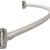 Best Sale 💯 PROFLO® 5 ft. Wall Mount Curved Shower Rod in Brushed Nickel ⭐