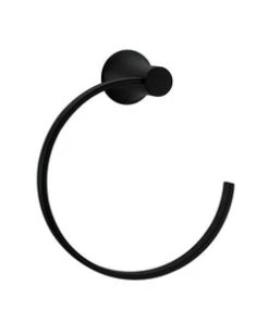 Best Sale ⭐ PROFLO® Orrs Round Open Towel Ring in Matte Black ✨