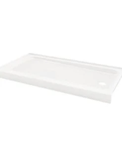 Flash Sale ❤️ PROFLO® Bannack 60 in. Rectangle Shower Base in White ✔️
