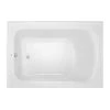 Outlet 🤩 PROFLO® Plus A Series 60 x 42 in. Soaker Alcove Bathtub with Right Drain and Integral 🎁 Skirt in Biscuit ✨
