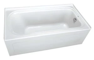 Flash Sale 🎁 PROFLO® Plus Series 60 x 42 in. Soaker Alcove Bathtub with Left Drain and Integral Skirt in White 🌟
