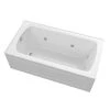 Best Sale 👏 PROFLO® Plus A Series 59-3/4 x 32 in. Whirlpool Alcove Bathtub Left Drain in White ⭐
