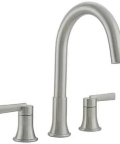 Best deal 😀 PROFLO® Orrs Two Handle Roman Tub Faucet in Brushed Nickel Trim Only 🌟