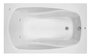 Cheapest ⌛ PROFLO® Lansford 60 x 32 in. Whirlpool Drop-In Bathtub with End Drain in White ✨