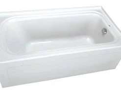 Outlet ⌛ PROFLO® Plus A Series 72 x 42 in. Soaker Alcove Bathtub Right Drain with Integral 🥰 Skirt in White ⭐