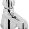 Cheap 😀 PROFLO® 1.2 gpm Single Hole Single Handle Deck Mount Metering Bathroom Sink Faucet in Polished Chrome 💯