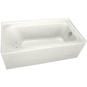 Budget ✨ PROFLO® Plus Series 66 x 36 in. Whirlpool Alcove Bathtub Right Drain in Biscuit ⌛