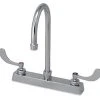Buy ❤️ PROFLO® 1.5 gpm 8 in. Centerset Two Handle Deck Mount Gooseneck Bathroom Sink Faucet in Polished Chrome 🎁